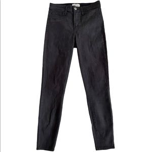 L’agence Margot Skinny Highrise Greystone Coated Jeans Size 25